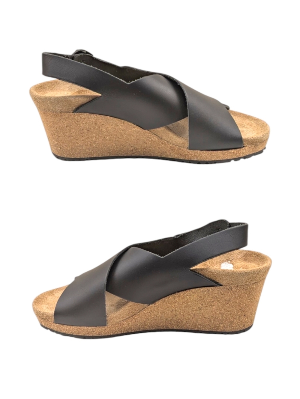 Papillio by Birkenstock Samira Wedge Sandal Black Leather EU 36 US 5  S4077 - Picture 5 of 11